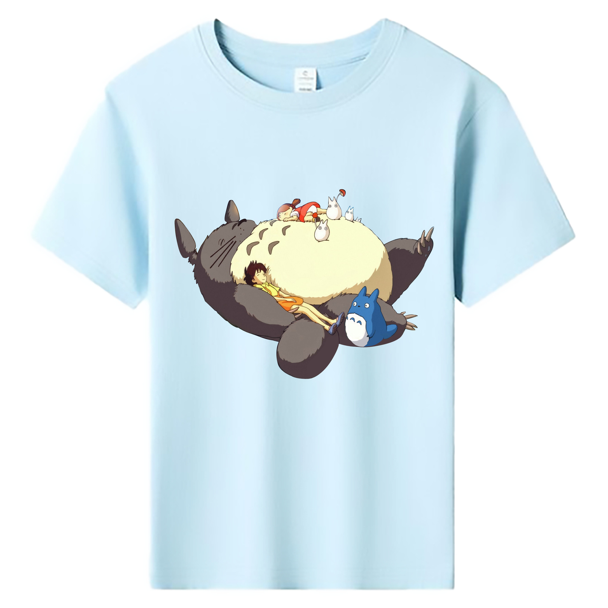 （画像用） となりのトトロ 草壁メイ 草壁サツキ My Neighbor Totoro Satsuki Kusakabe Mei Kusakabe 綿100％キッズTシャツ（フロントプリント）